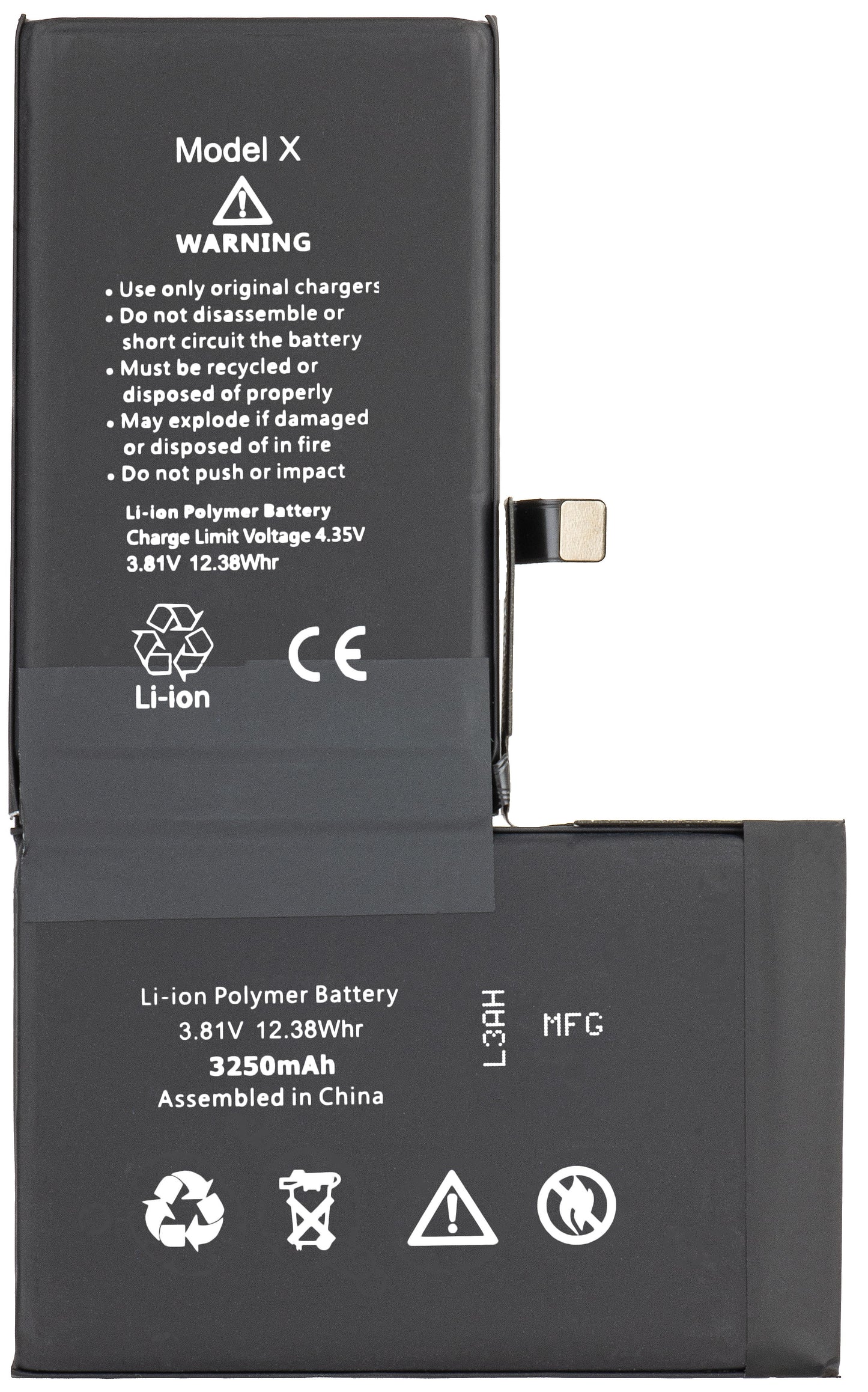 Apple iPhone X Battery, High Capacity