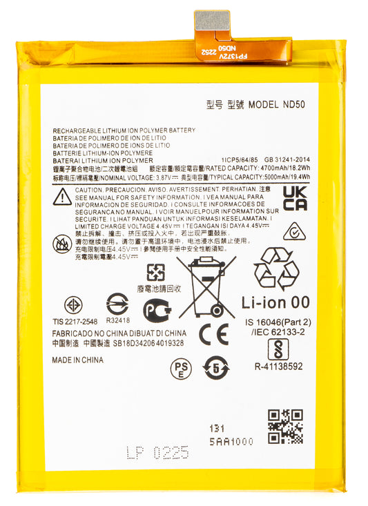 Batterie pour Motorola Moto G42 / G31, ND50