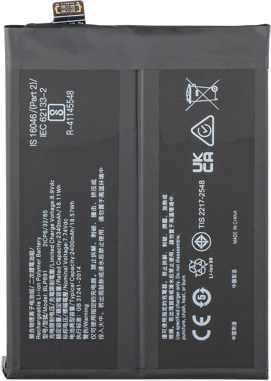 Battery for Oppo Find X5, BLP891