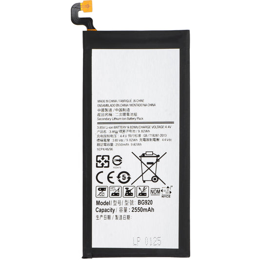 Batterie pour Samsung Galaxy S6 G920, EB-BG920AB