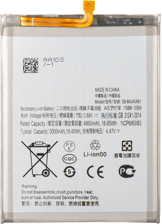 Batterie pour Samsung Galaxy A24 4G A245, EB-BA245ABY