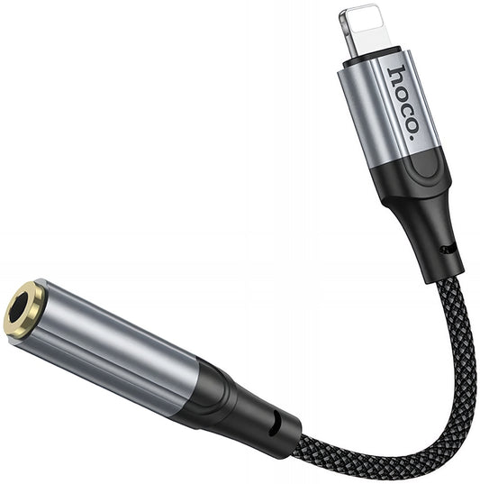 Adaptateur Audio Lightning - 3.5mm HOCO LS36A, Gris