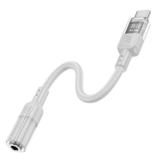 Adaptateur audio USB-C - 3,5 mm HOCO LS37, gris