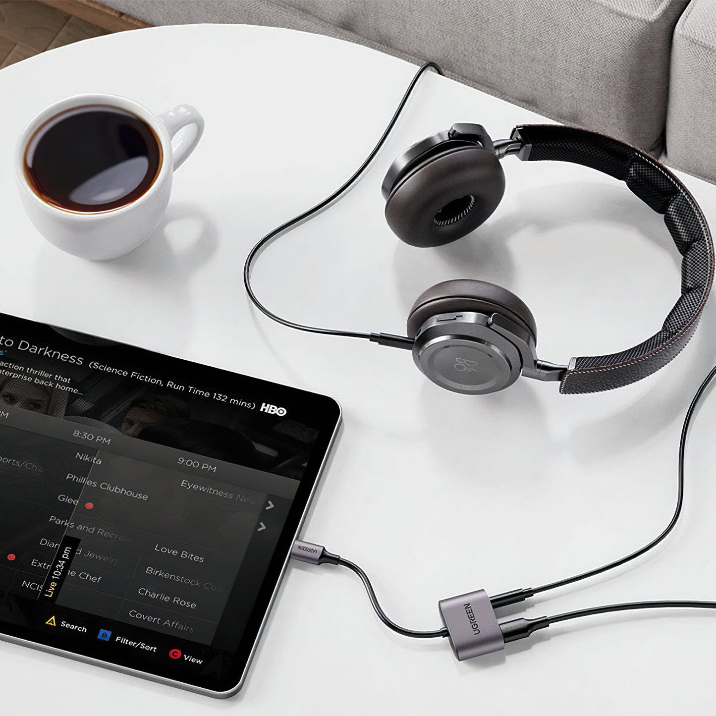 Adaptateur Audio USB-C - 3.5mm / USB-C UGREEN CM231, Gris