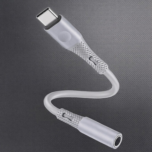 Adaptateur Audio USB-C - 3.5mm Techsuit AC1 SoundFlex, Gris