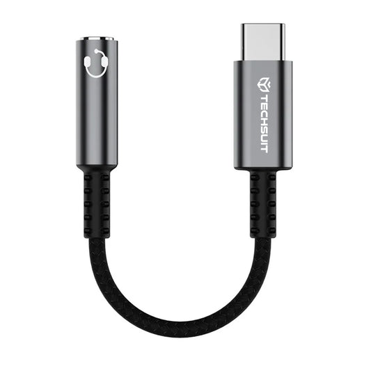 Adaptateur Audio USB-C - 3.5mm Techsuit AC14 SonicPiX, Gris