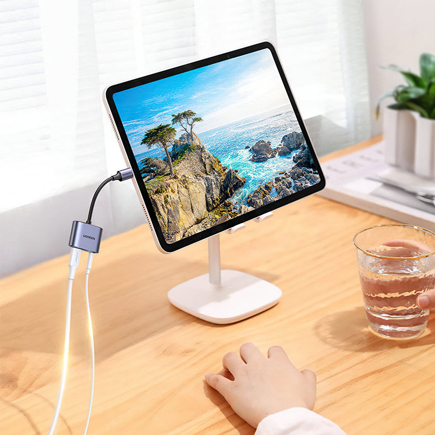 Adaptateur Audio USB-C - 3.5mm / USB-C UGREEN CM231, Gris