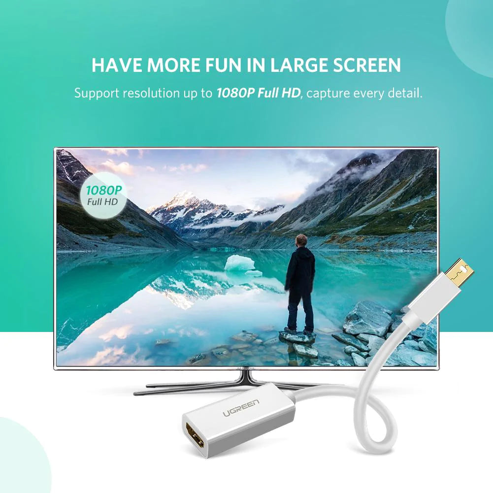 Adaptateur Vidéo UGREEN MD112 (10461), MiniDisplayPort - HDMI, Noir