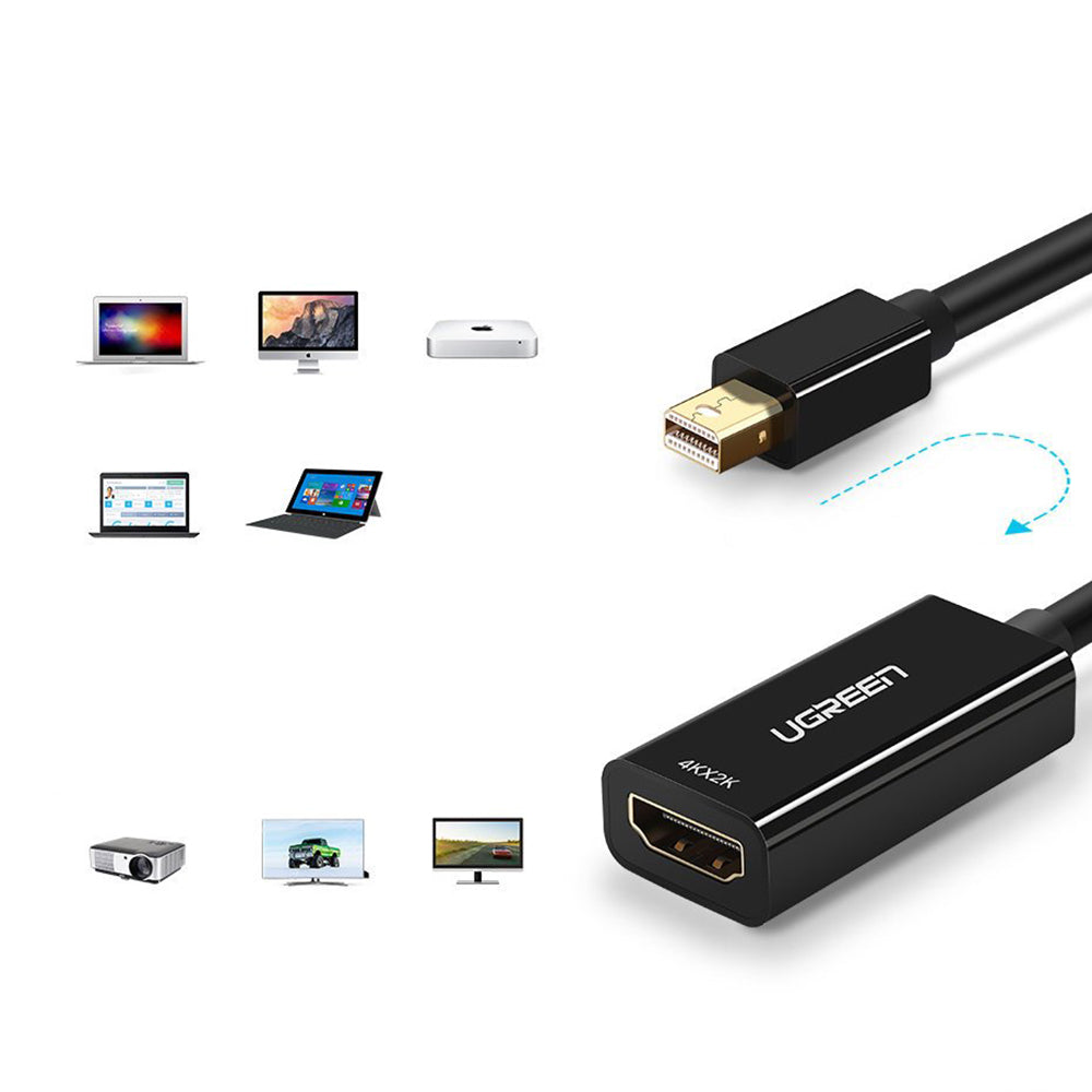 Adaptateur Vidéo UGREEN MD112 (10461), MiniDisplayPort - HDMI, Noir