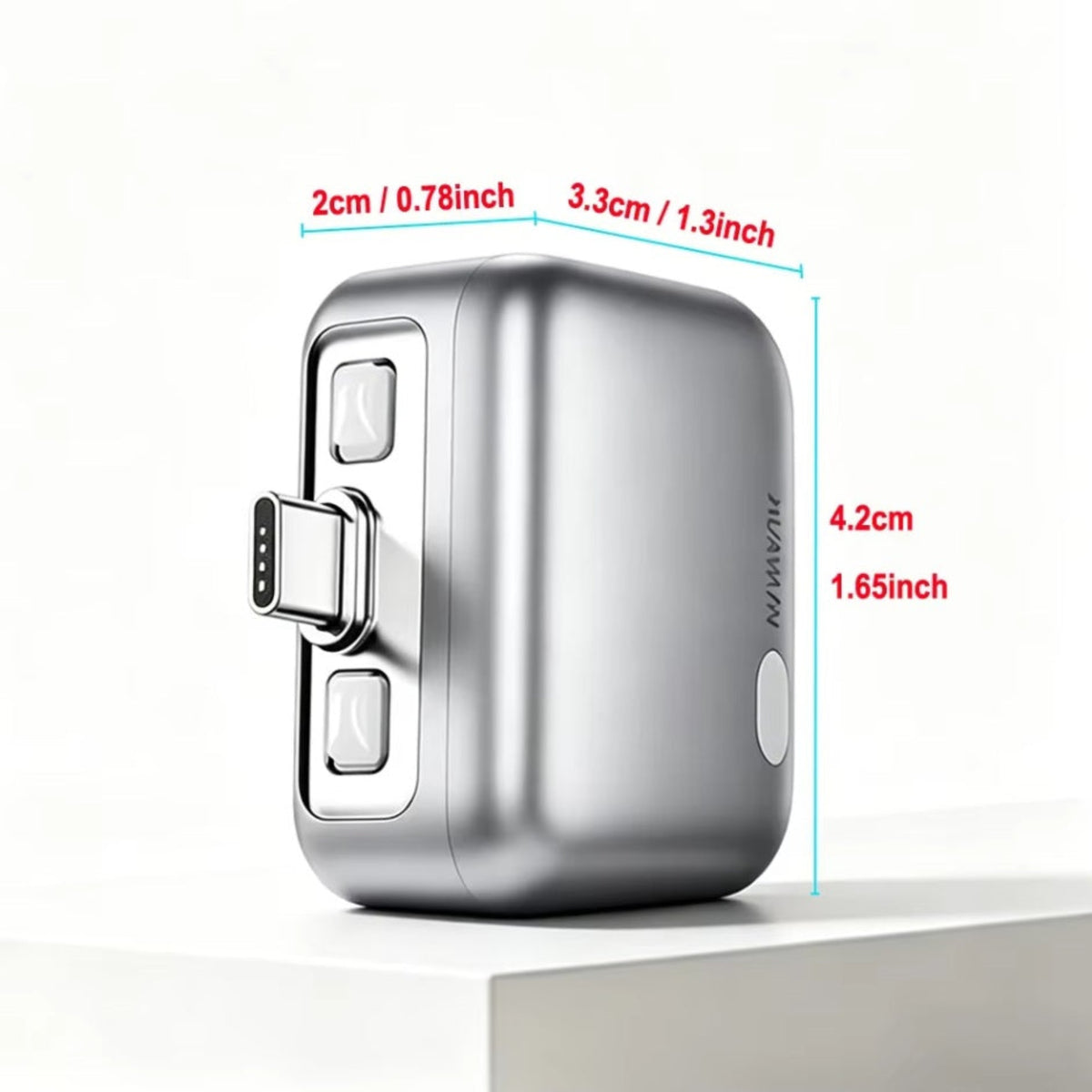 Adaptateur Auto-Disconnect USB-C KUWAJIA KH-51 pour Alimentation avec Déconnexion Automatique et Protection de Batterie, Argenté