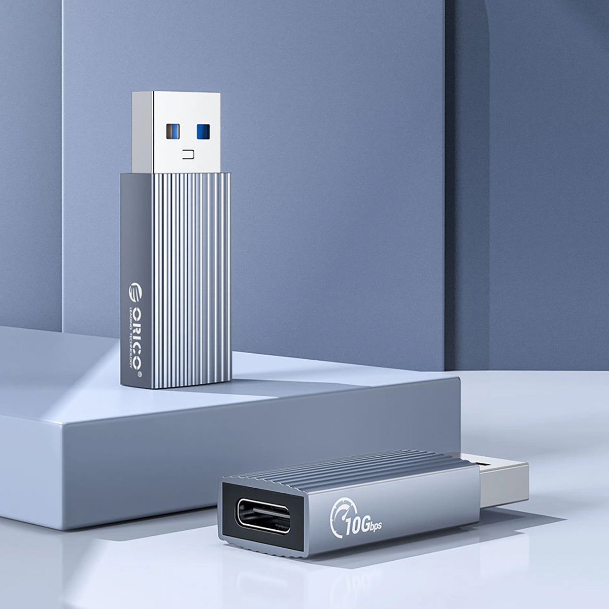 USB-C to USB-A Data and Charging Adapter Orico AH-AC10, Gray