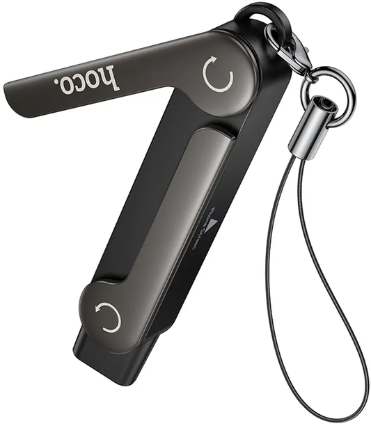 Adaptateur de données et de charge USB-C - USB-C HOCO UA47A, Noir