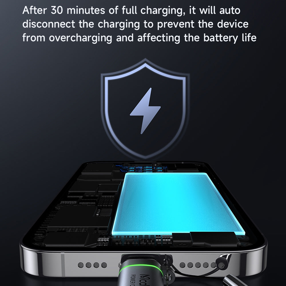 Adaptateur de Données et de Charge USB-C - Lightning McDodo OT-2590 Power Off, Noir