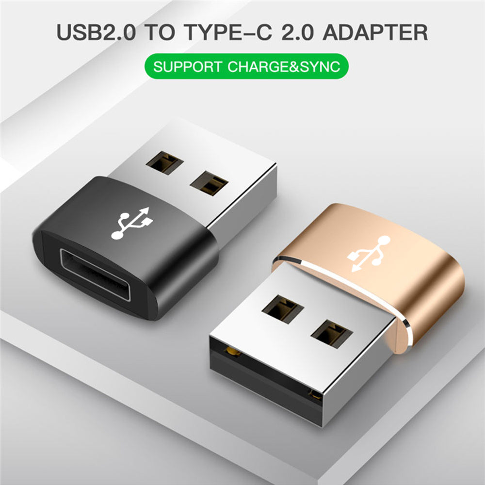 Adaptateur de Données et de Chargement USB-C - USB-A Techsuit, Noir