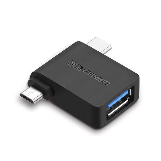 OTG microUSB / USB-C - USB-A UGREEN U30453, Noir