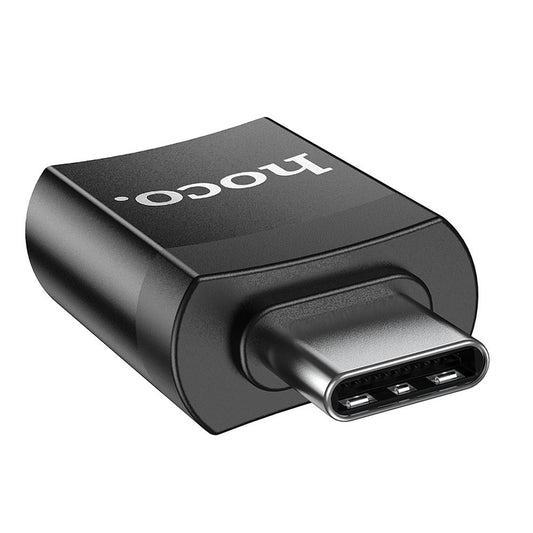 HOCO UA17 Adaptateur OTG USB-C vers USB-A, noir