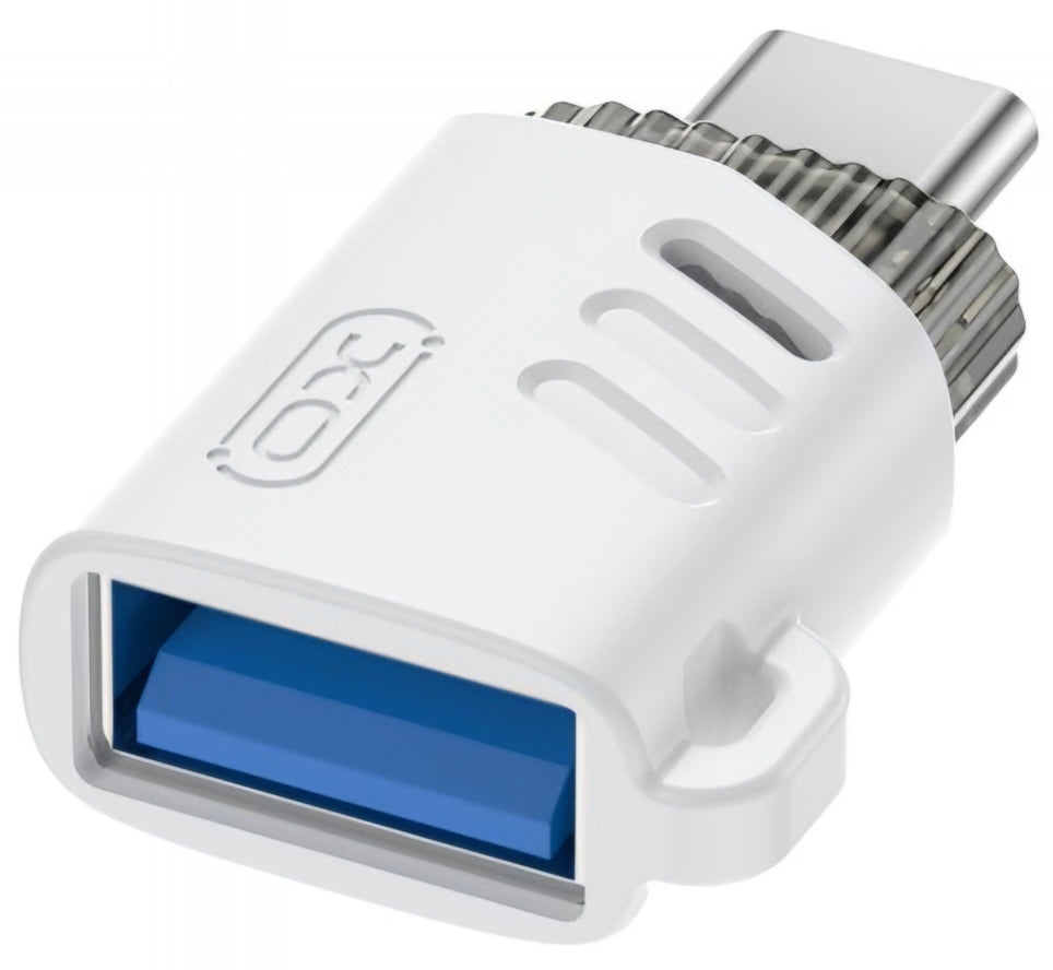 Adaptateur OTG USB-C - USB-A XO Design NB256B, Blanc