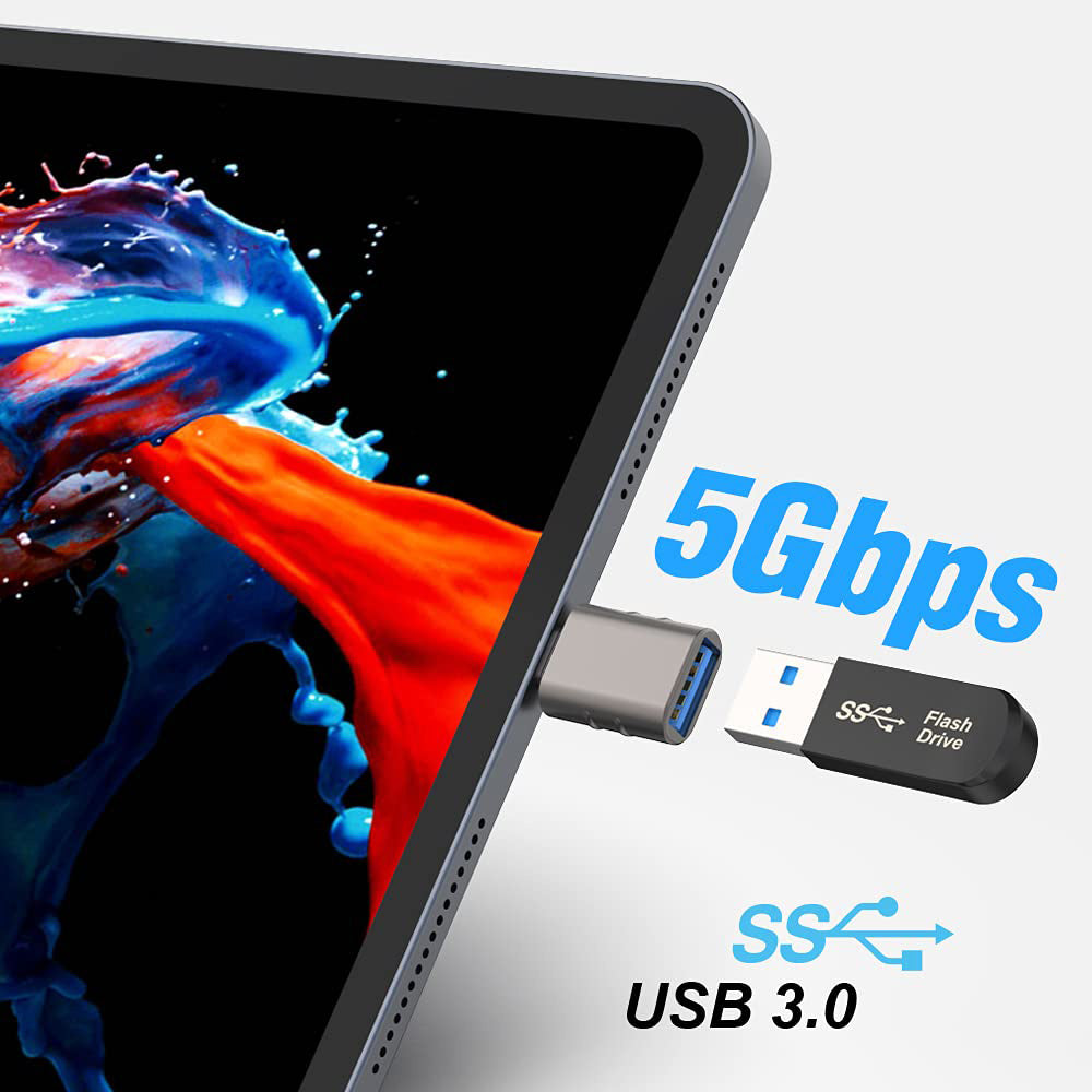 Adaptateur OTG USB-C - USB-A Techsuit A10 SlateVolt, Gris