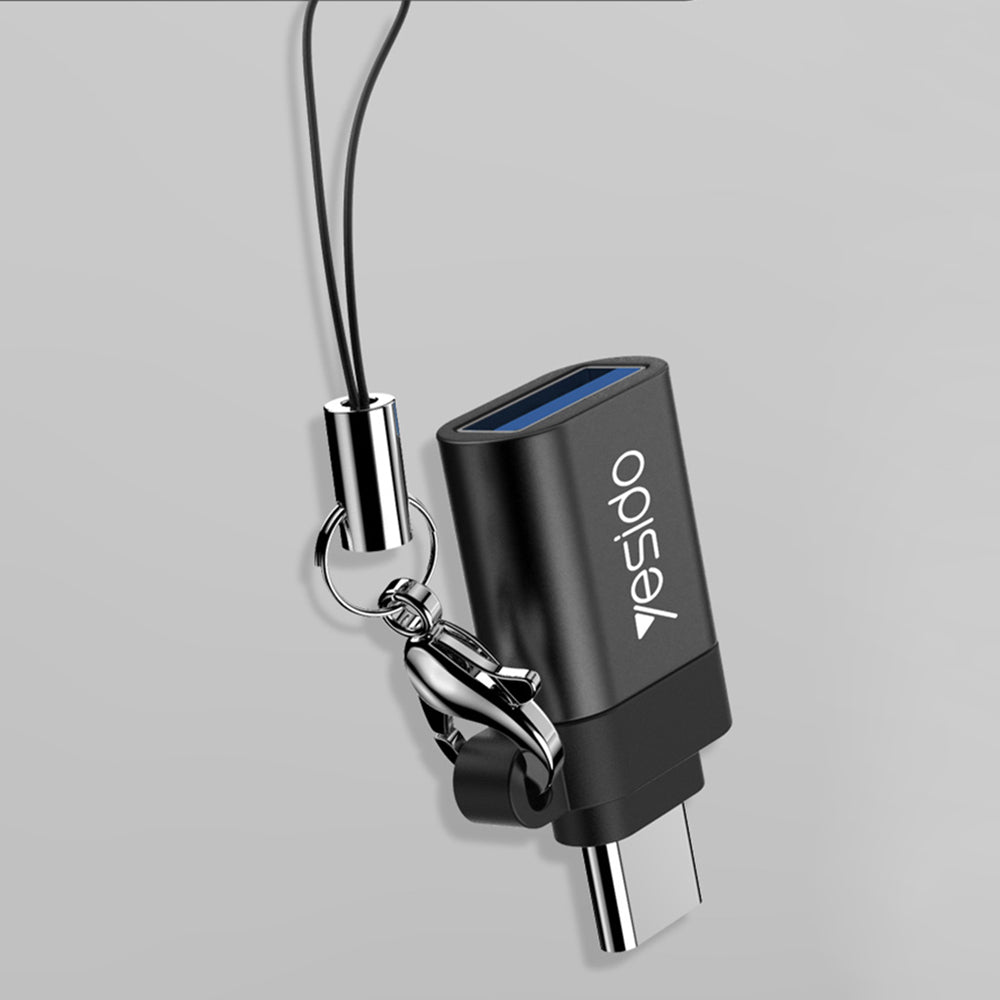 Adaptateur OTG USB-C - USB-A Yesido GS06, Noir