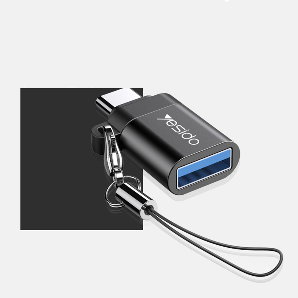 Adaptateur OTG USB-C - USB-A Yesido GS06, Noir