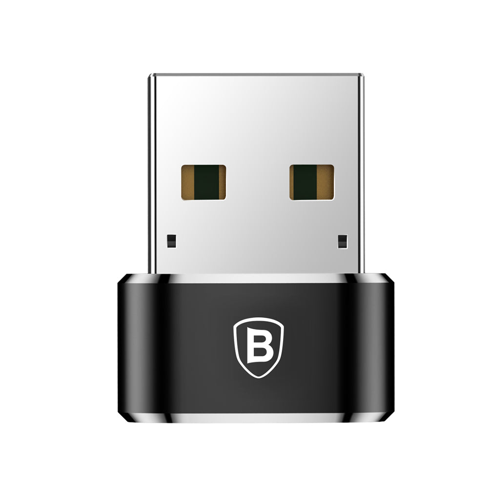 USB-C - USB-A Baseus Data and Charging Adapter, Black CAAOTG-01