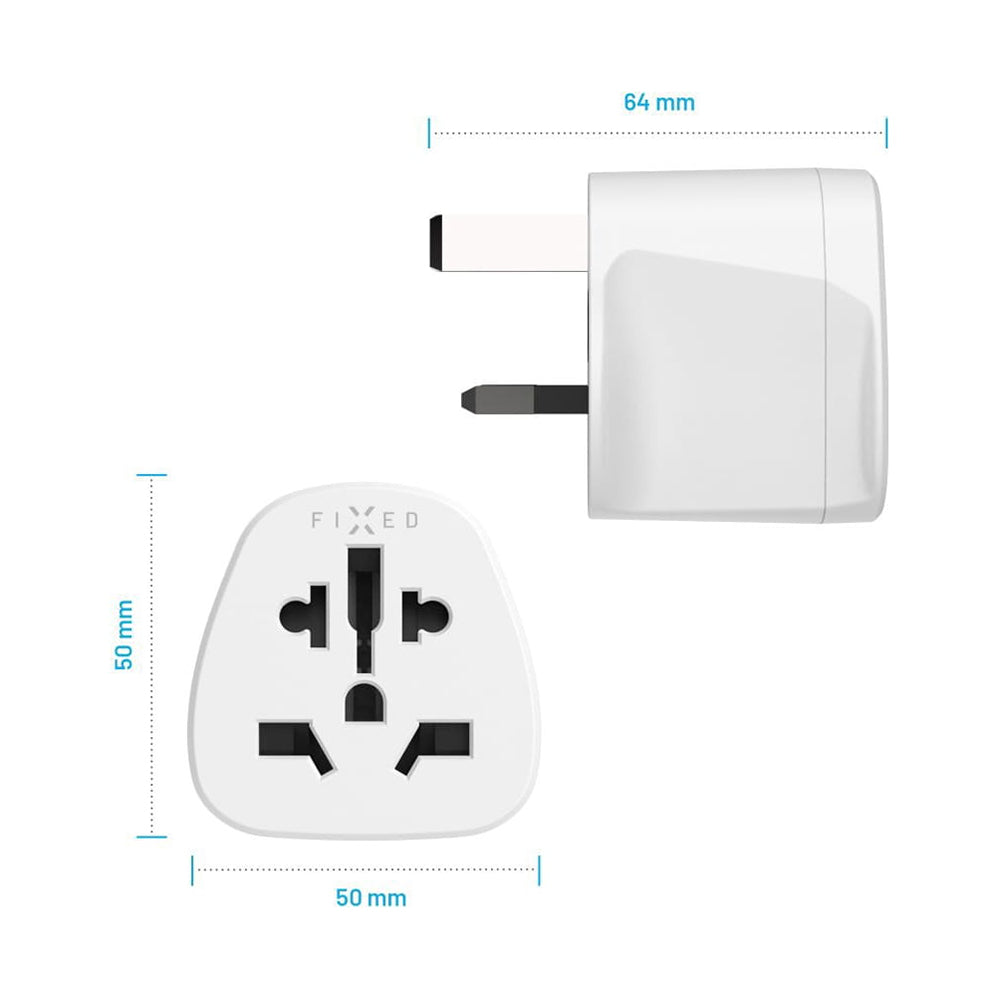 Fixed Network Adapter EU / US / AUS - UK, White