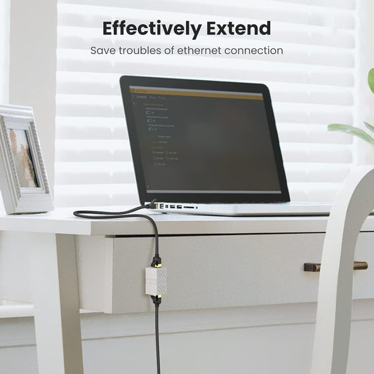 Adaptateur réseau UGREEN NW114, RJ45 - RJ45, blanc