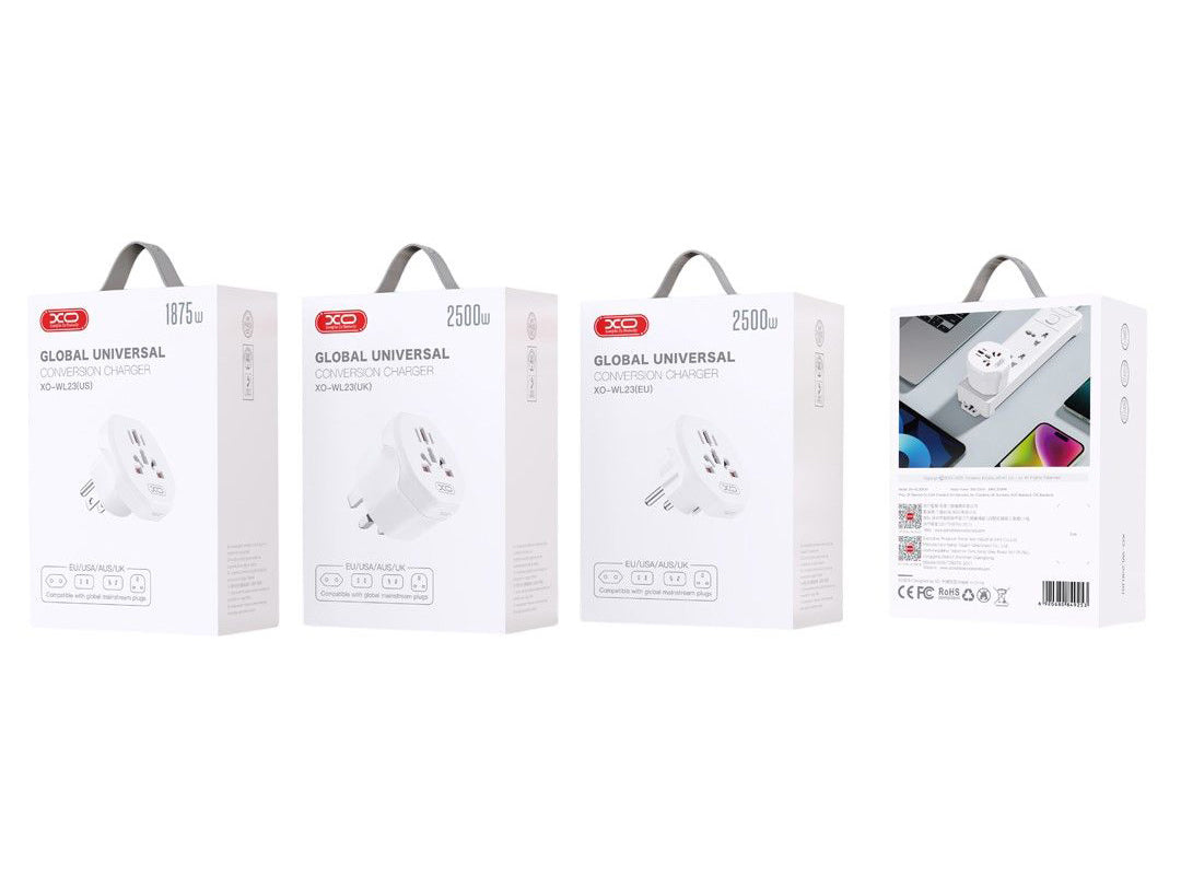 Adaptateur réseau XO Design WL23 US / UK / AU / AU / FI / CN - Europe, Blanc