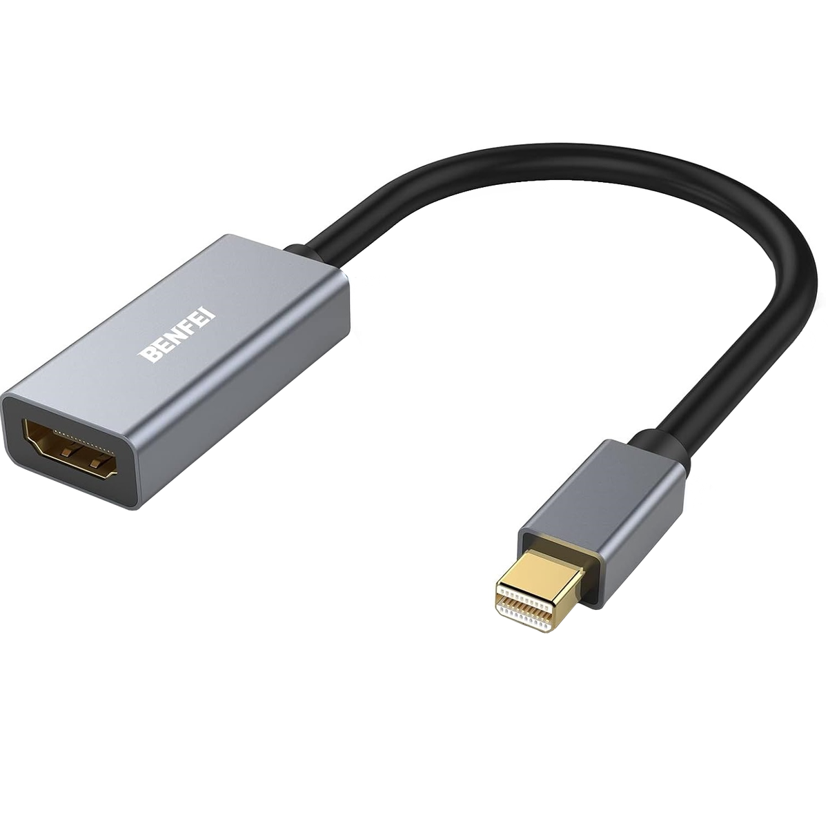 Adaptateur Vidéo Benfei, MiniDisplayPort - HDMI, 1080P, Gris