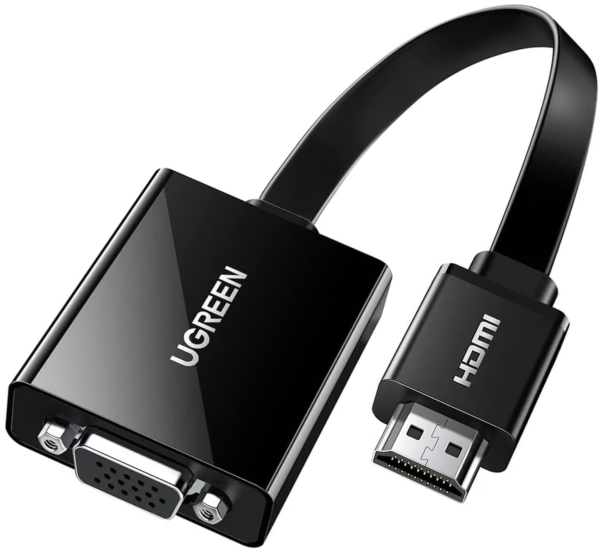 Adaptateur Vidéo UGREEN CM611 (90813), HDMI - VGA, 1080P, Noir