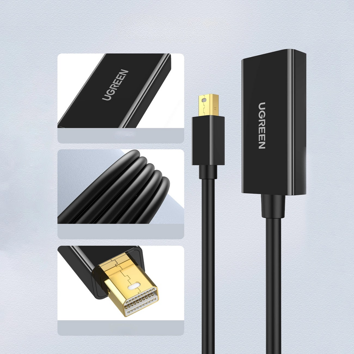 Adaptateur Vidéo UGREEN MD112, MiniDisplayPort - HDMI, 4K, Noir