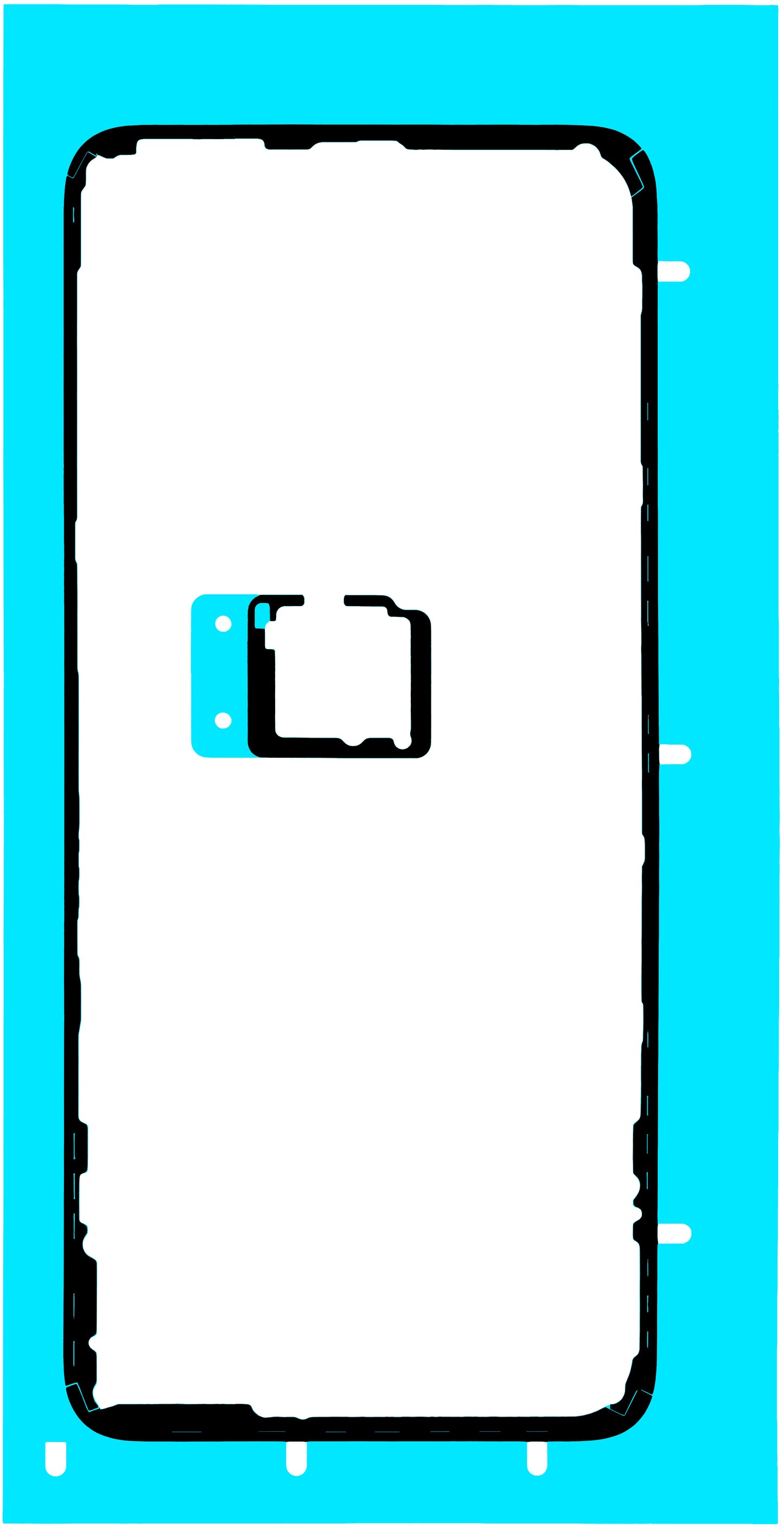 Adhésif Couvercle Batterie Honor X7d 5G / 400 Smart 5G, Service Pack 9707ACBB