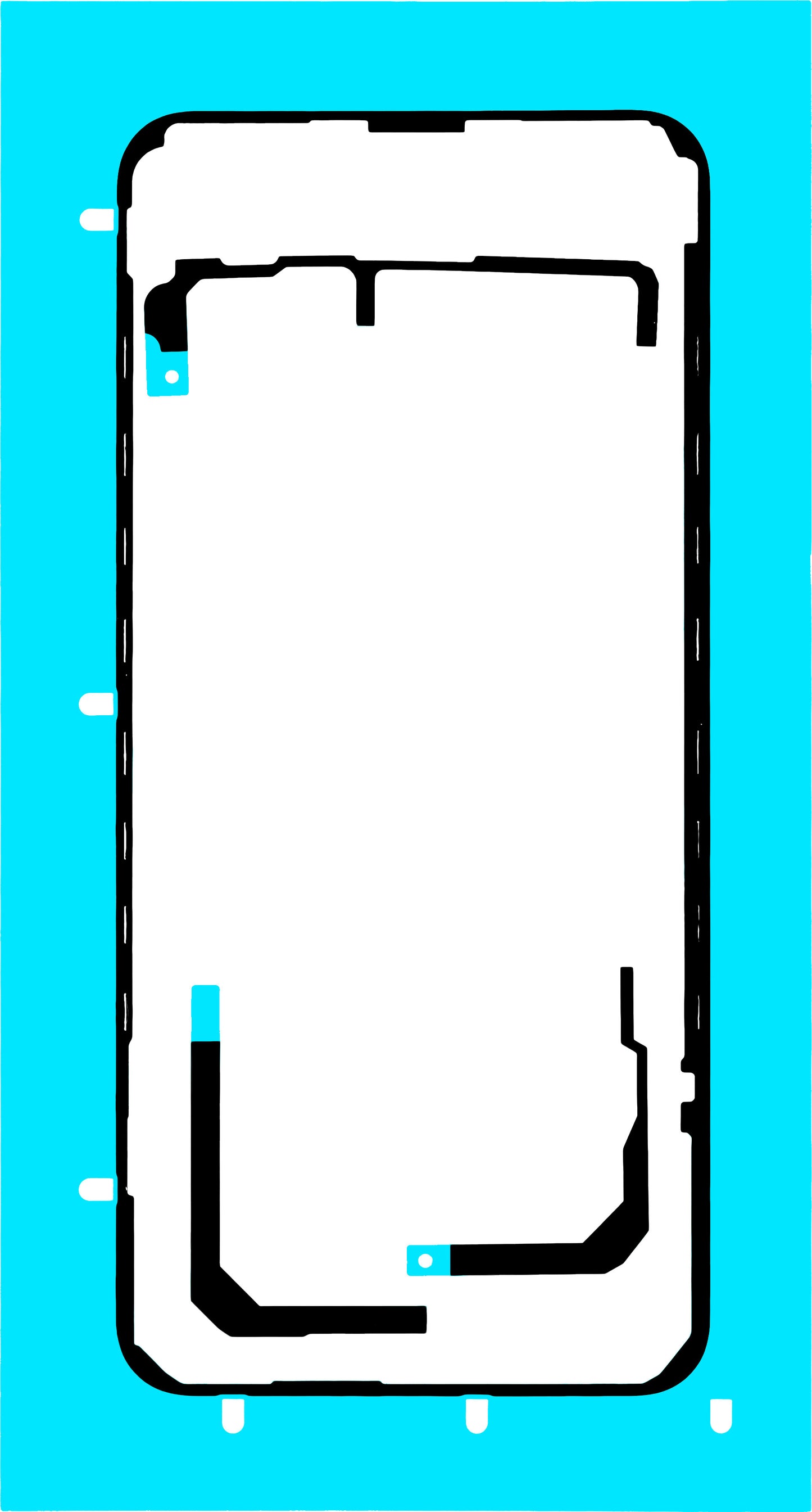 Adhésif Couvercle Batterie Honor Magic8 Lite, Pack de Service 5163AFUG