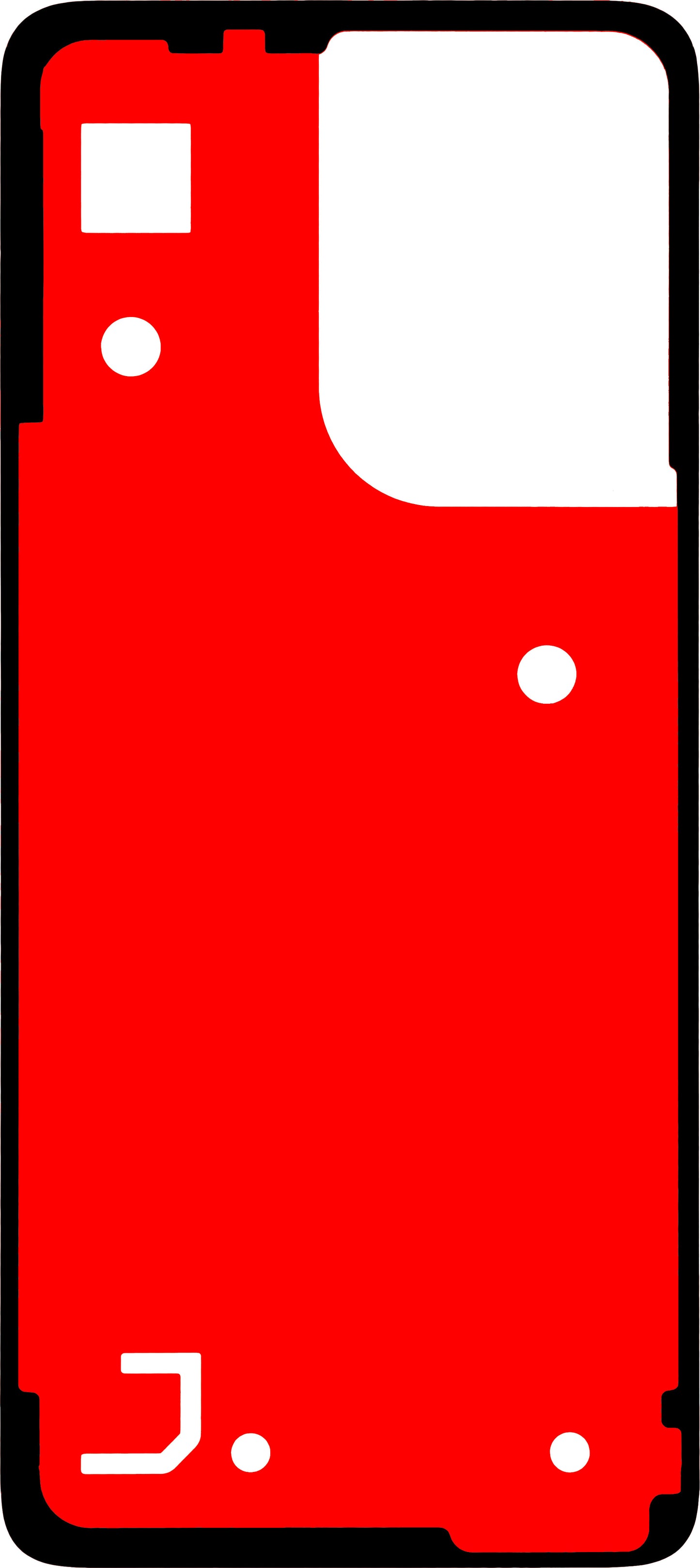 Adhésif Couvercle Batterie Motorola Moto G55, Matériau PU, Service Pack 5D78C28716