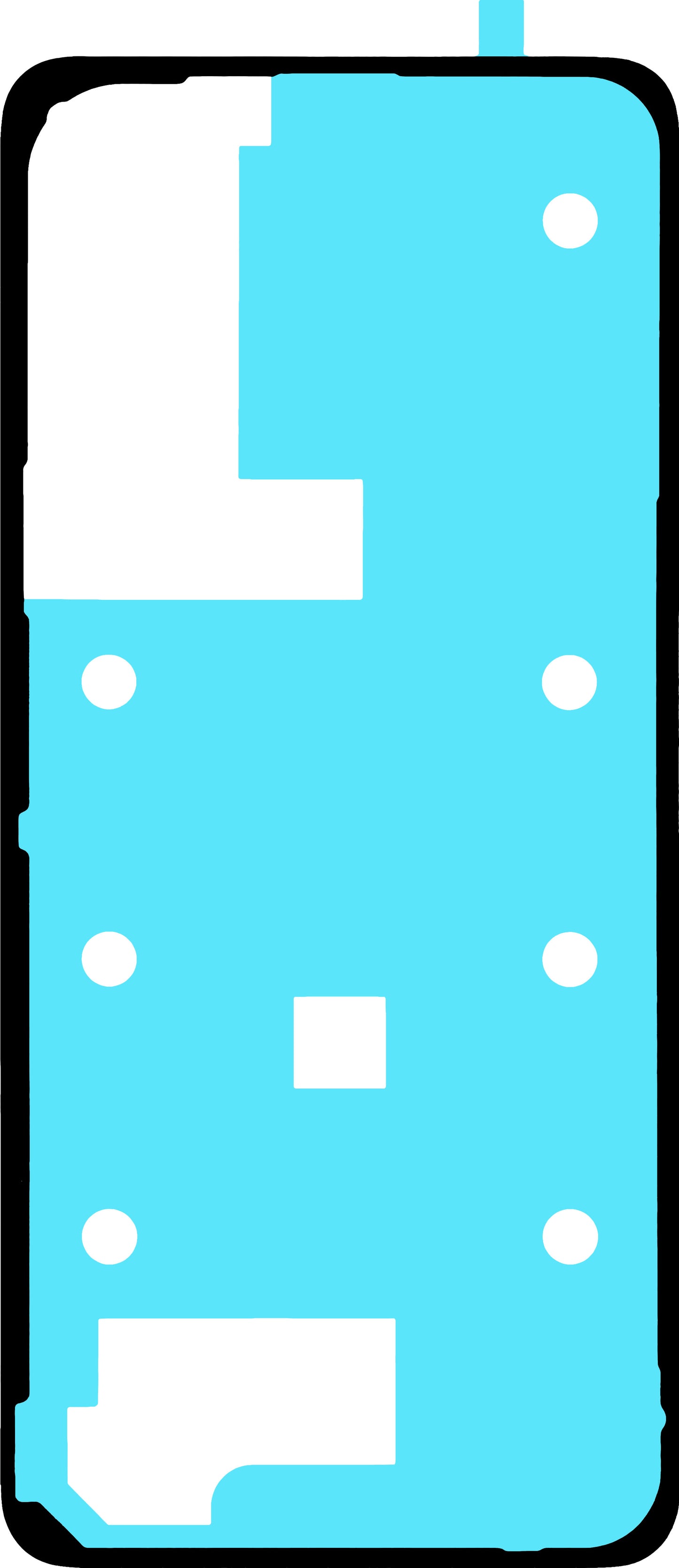 Adhésif Couvercle Batterie Realme C65, Service Pack 612717000376