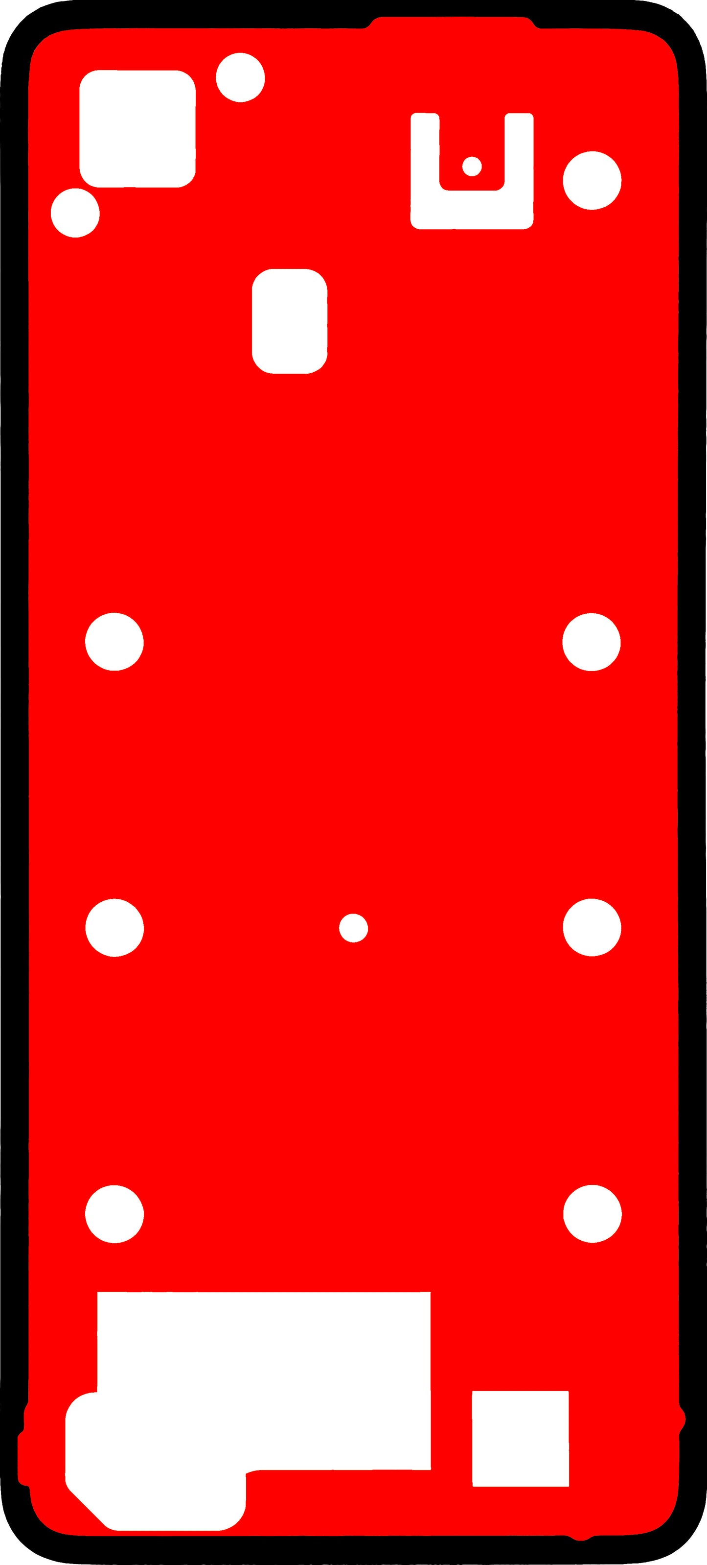 Adhésif Couvercle Batterie Realme C75 4G, Service Pack 612717000532