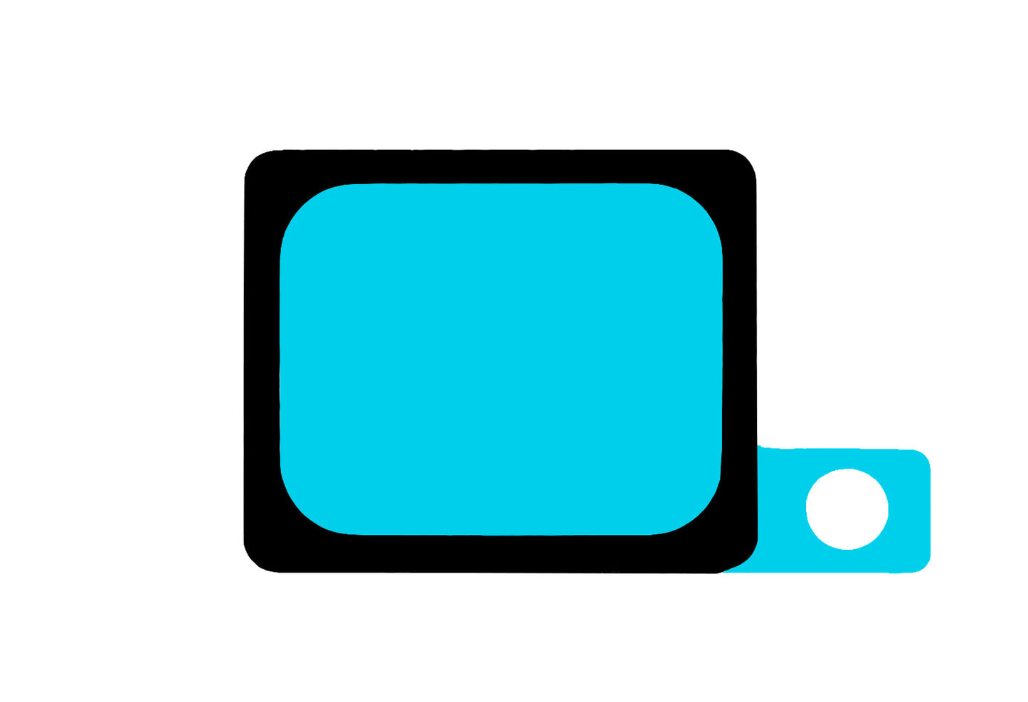 Adhésif Diffuseur Honor X7d 5G / 400 Smart 5G, Service Pack 9707ACAT