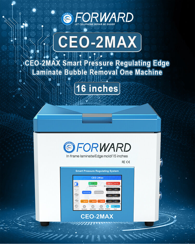 Pack Appareil de Laminage OCA / Élimination des Bulles + Compresseur d'Air + Pompe à Vide Forward CEO-2Max + FW-122B + FW-126S