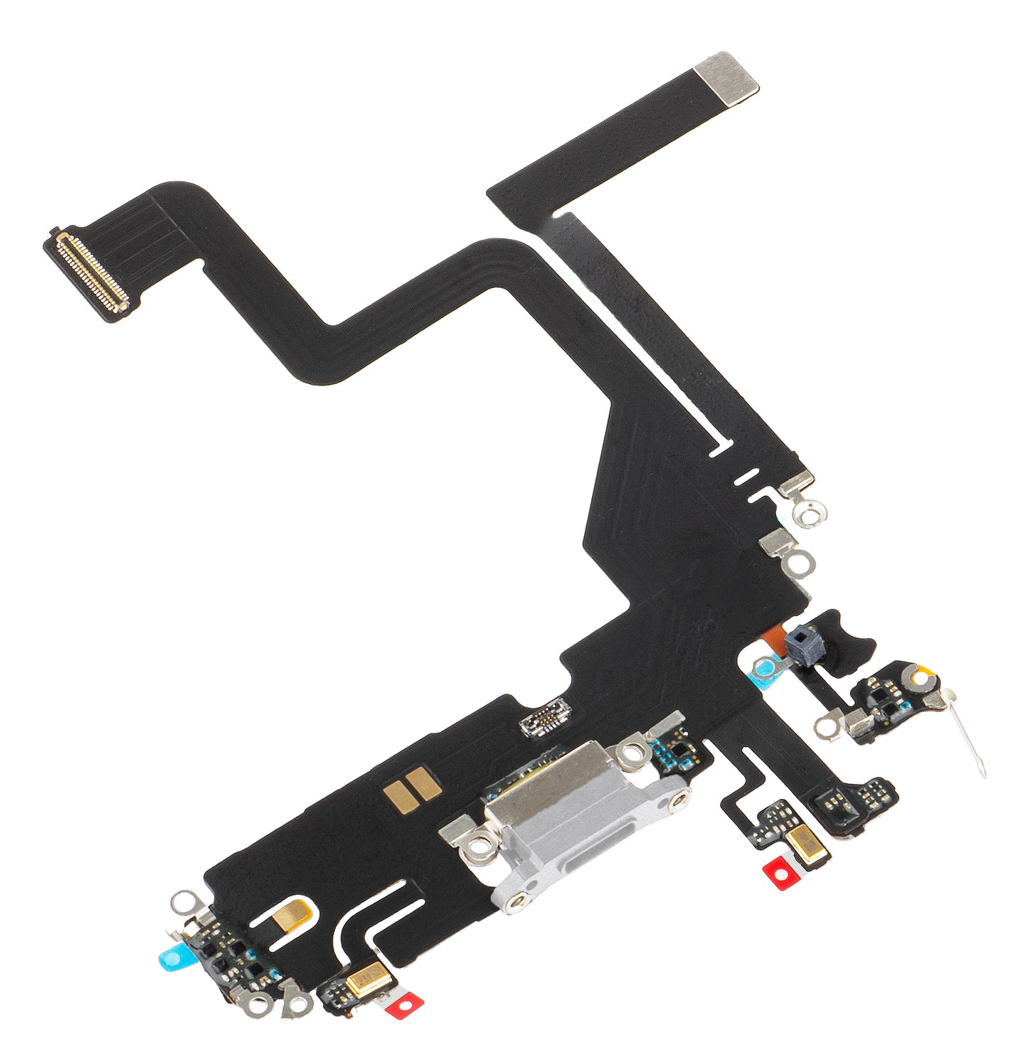 Bande avec Connecteur de Charge - Microphone Apple iPhone 14 Pro, Argenté
