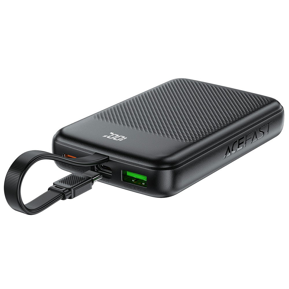 Batterie Externe Acefast M13, 10000mAh, 22.5W, QC + PD, 1 x USB-A - 2 x USB-C, Noire