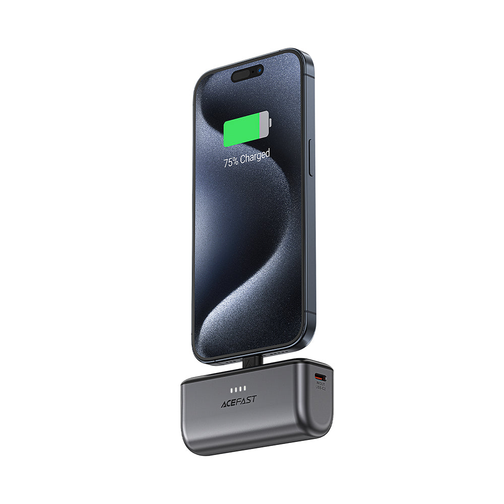 Batterie Externe Acefast M9, 5000mAh, 20W, PD, 2 x USB-C, Noire
