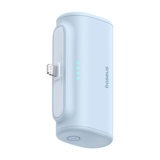 Batterie Externe Baseus Compact, 5000mAh, 20W, PD, 1 x Lightning - 1 x USB-C, Bleue P10068307313-00