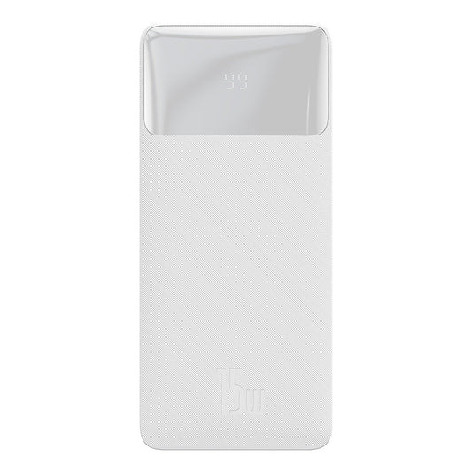 Baseus Bipow Batterie externe, 10000mAh, 15W, 1 x USB-C - 2 x USB-A, blanc PPBD050002