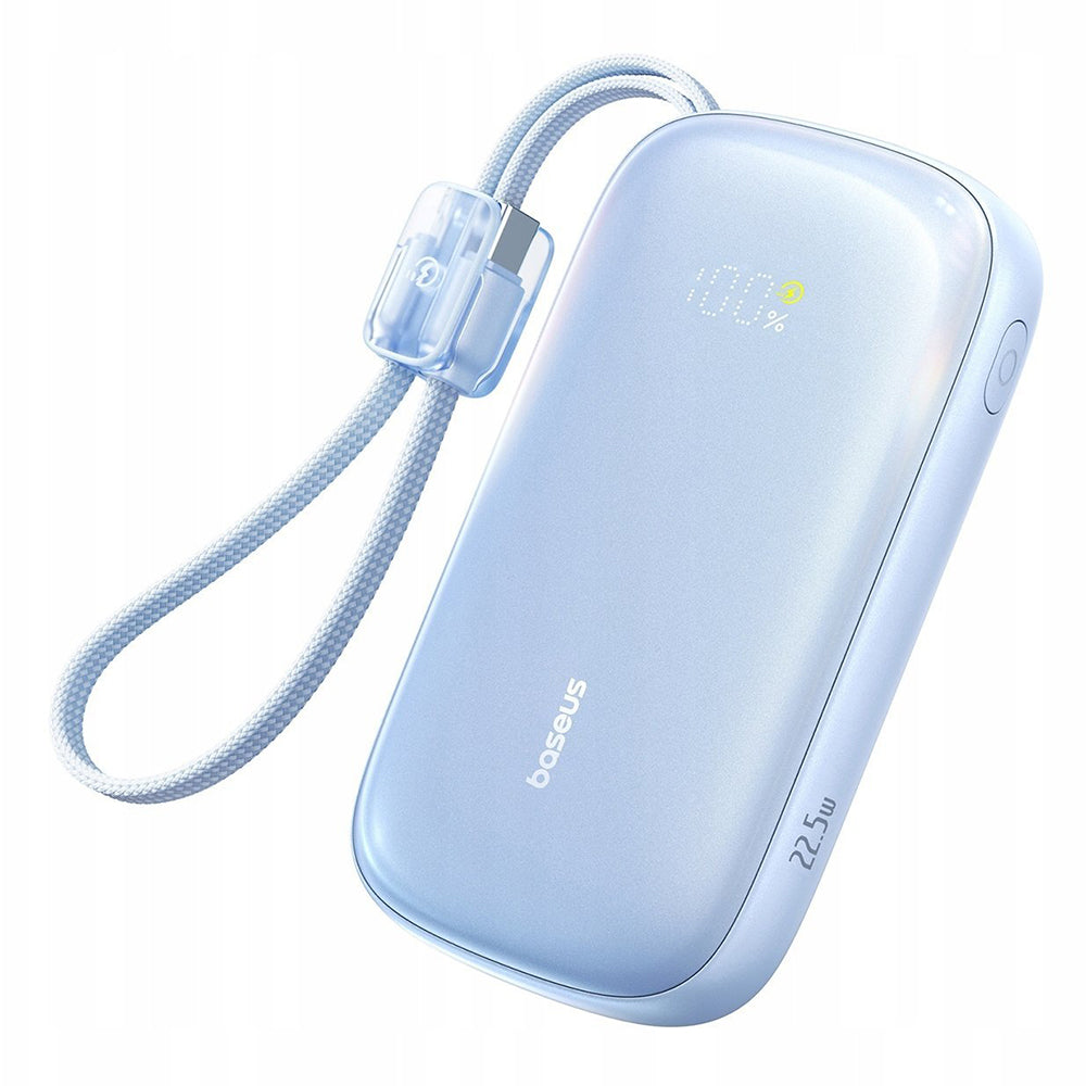 Batterie Externe Baseus EnerFill FC21 Qpow 3 Ultra, 10000mAh, 22.5W, QC + PD, 1 x USB-A - 1 x USB-C, Bleue E0027L03