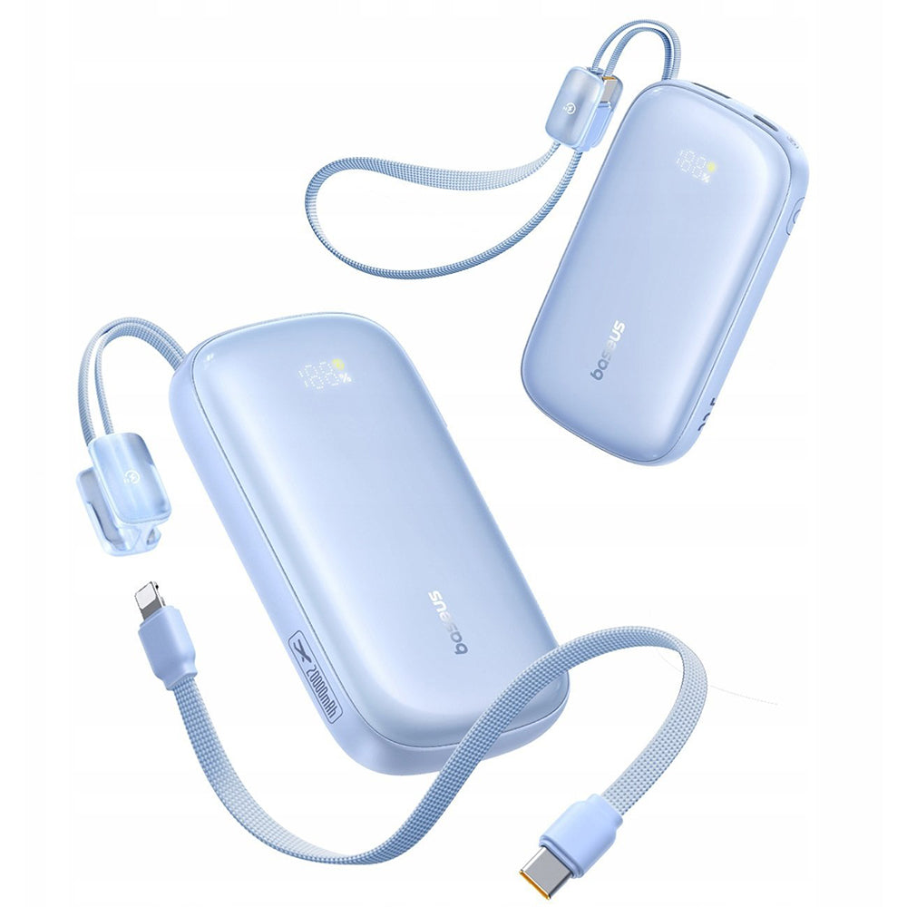 Batterie Externe Baseus EnerFill FC21 Qpow 3 Ultra, 10000mAh, 22.5W, QC + PD, 1 x USB-A - 1 x USB-C, Bleue E0027L03