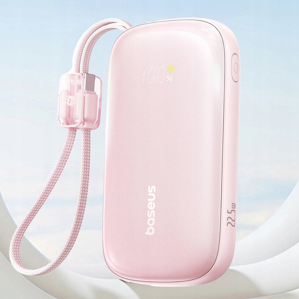 Batterie Externe Baseus EnerFill FC21 Qpow 3 Ultra, 10000mAh, 22.5W, QC + PD, 1 x USB-A - 1 x USB-C, Rose E0027L02
