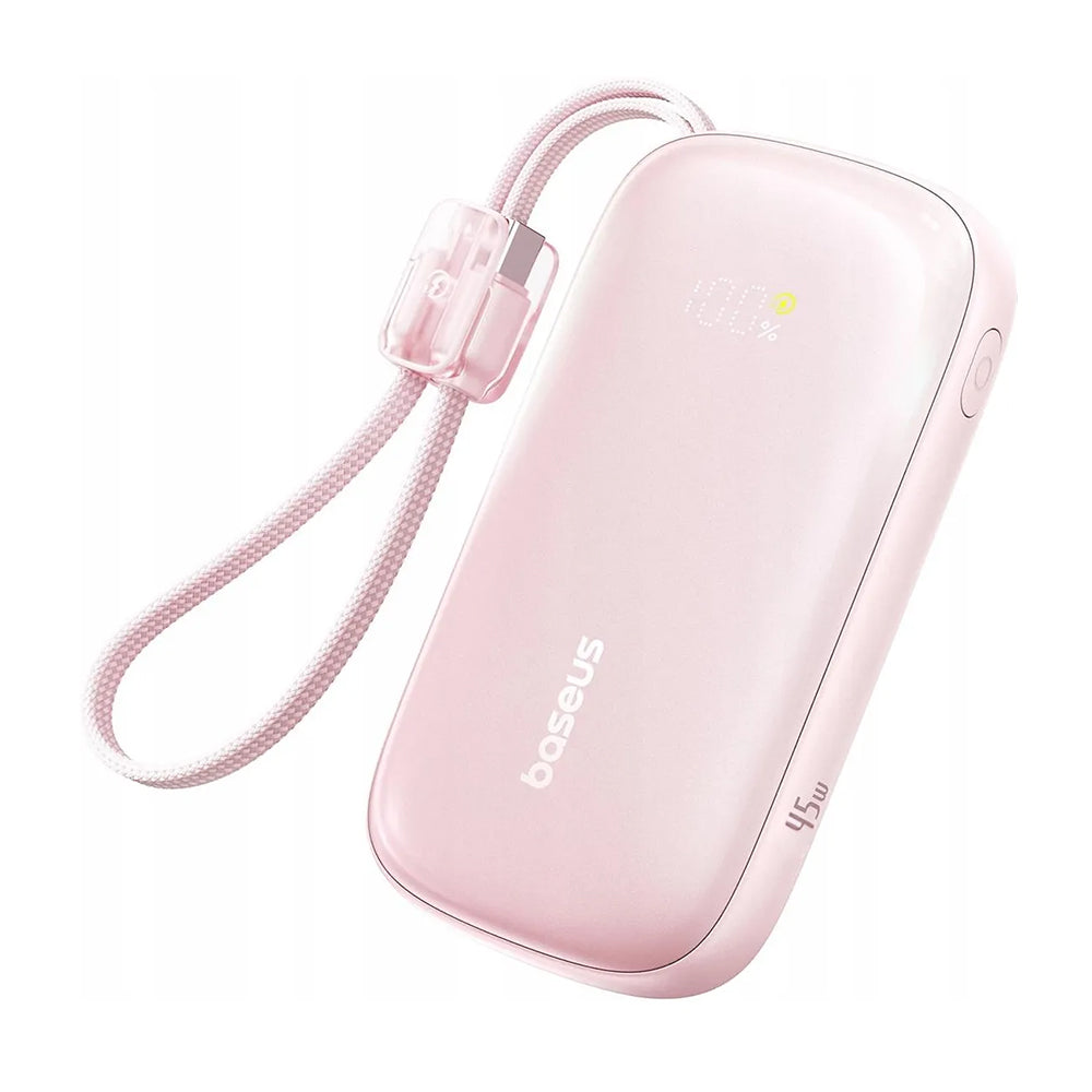 Batterie Externe Baseus EnerFill FC21 Qpow 3 Ultra, 10000mAh, 45W, QC + PD, 1 x USB-A - 1 x USB-C, Rose E0027Q02
