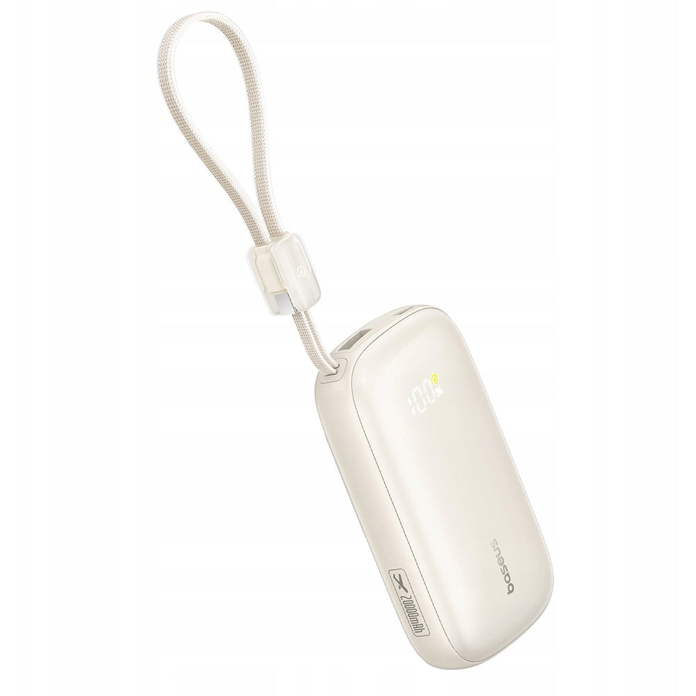 Batterie Externe Baseus EnerFill FC21 Qpow 3 Ultra, 20000mAh, 45W, QC + PD, 1 x USB-A - 1 x USB-C, Beige E0027P01