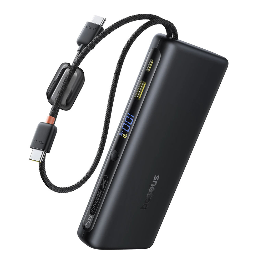 Batterie Externe Baseus EnerFill FC41, 25000mAh, 145W, QC + PD, 1 x USB-A - 3 x USB-C, Noire E0028H03