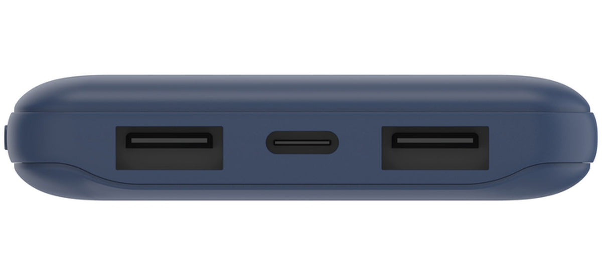 Batterie Externe Belkin BoostCharge, 10000mAh, 15W, 1 x USB-C - 2 x USB-A, Bleu marine BPB011btBL